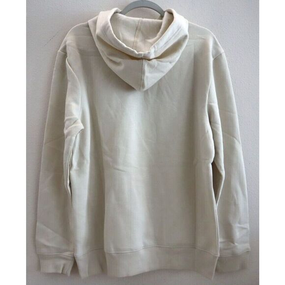 GAP 835589-02-1 Men's Sz Medium Beige Plaid Arch Logo Pullover Hoodie - Picture 2 of 8